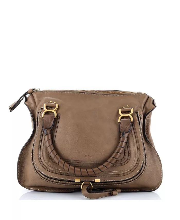

Большая сумка Marcie из кожи Pre-Owned Chloe, коричневый