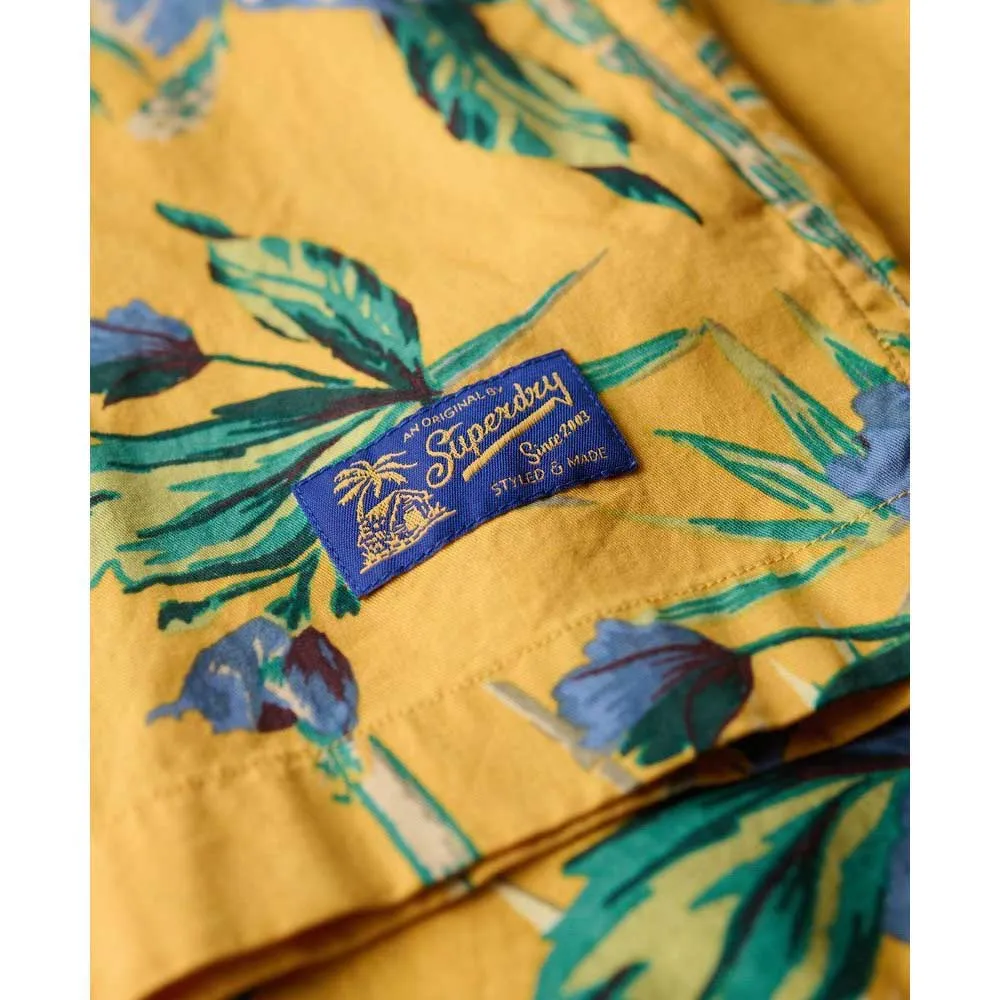 Рубашка с коротким рукавом Superdry Hawaiian Print, желтый — фото 3