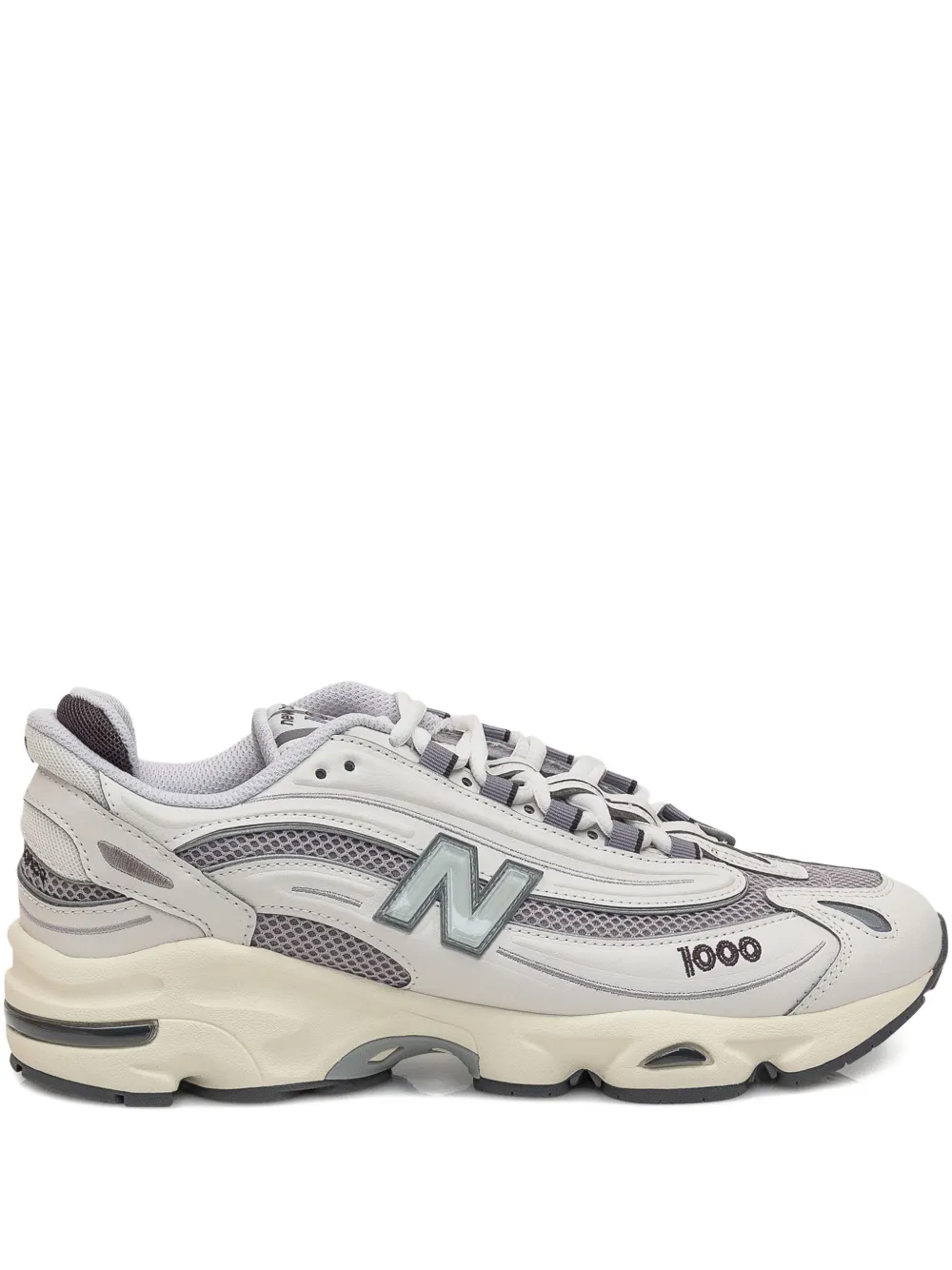 

Кроссовки 1000 с логотипом New Balance, кремовый