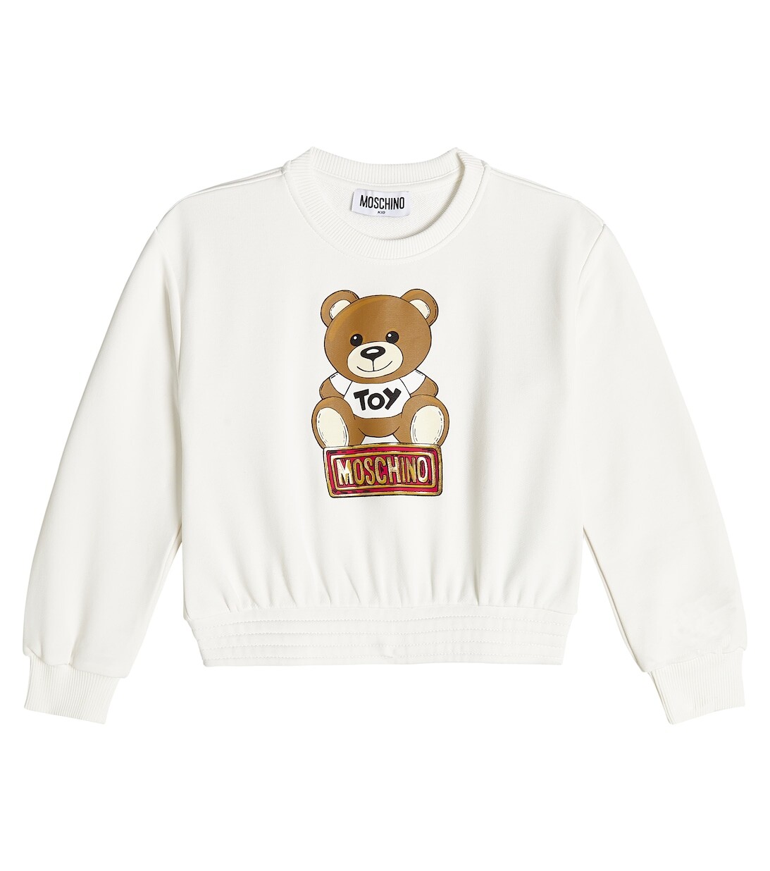 

Толстовка Teddy Bear из смесового хлопка Moschino, белый