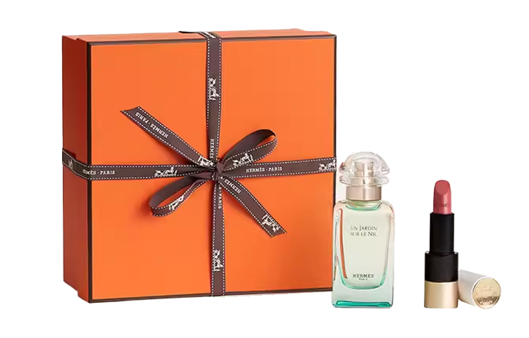 

Набор парфюмерной воды nile garden perfume satin shine lipstick с цветочно-фруктовым ароматом HERMES