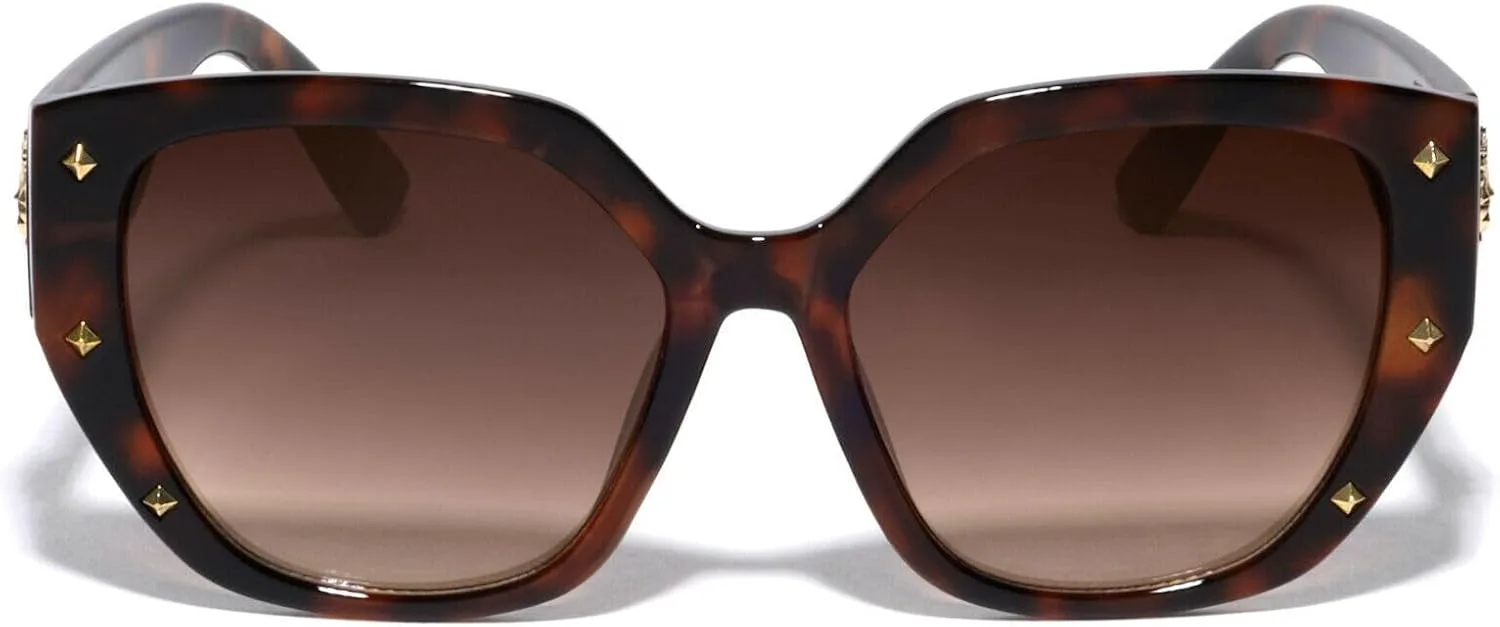 

Женские солнцезащитные очки Dweebzilla в стиле "кошачий глаз" от Jackie O, массивные, крупные, в стиле "кошачий глаз", Tortoise Frame - Brown Gradient Lenses