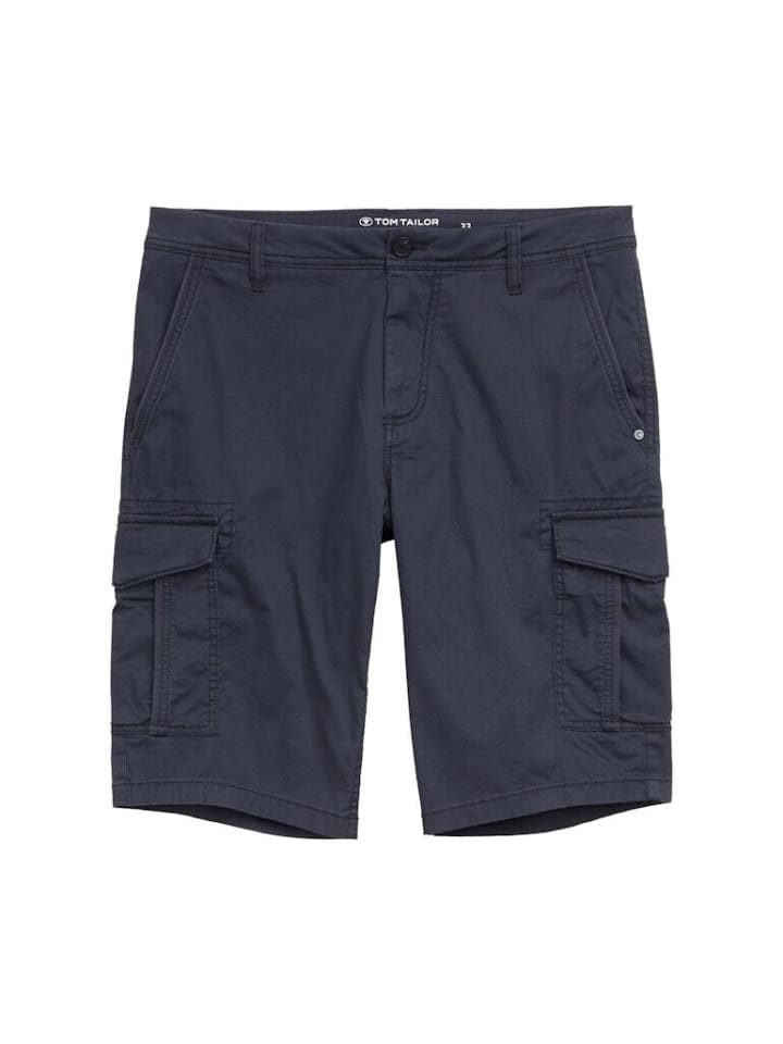 

Тканевые шорты Tom Tailor, цвет navy triangle print