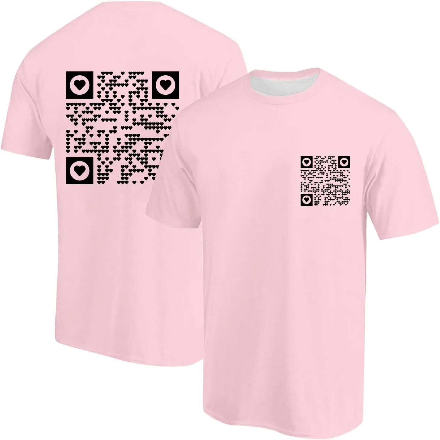 

Мужская футболка Casual с принтом QR Code