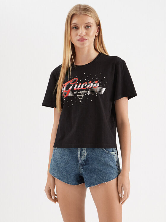 

Футболка свободного покроя Guess, черный