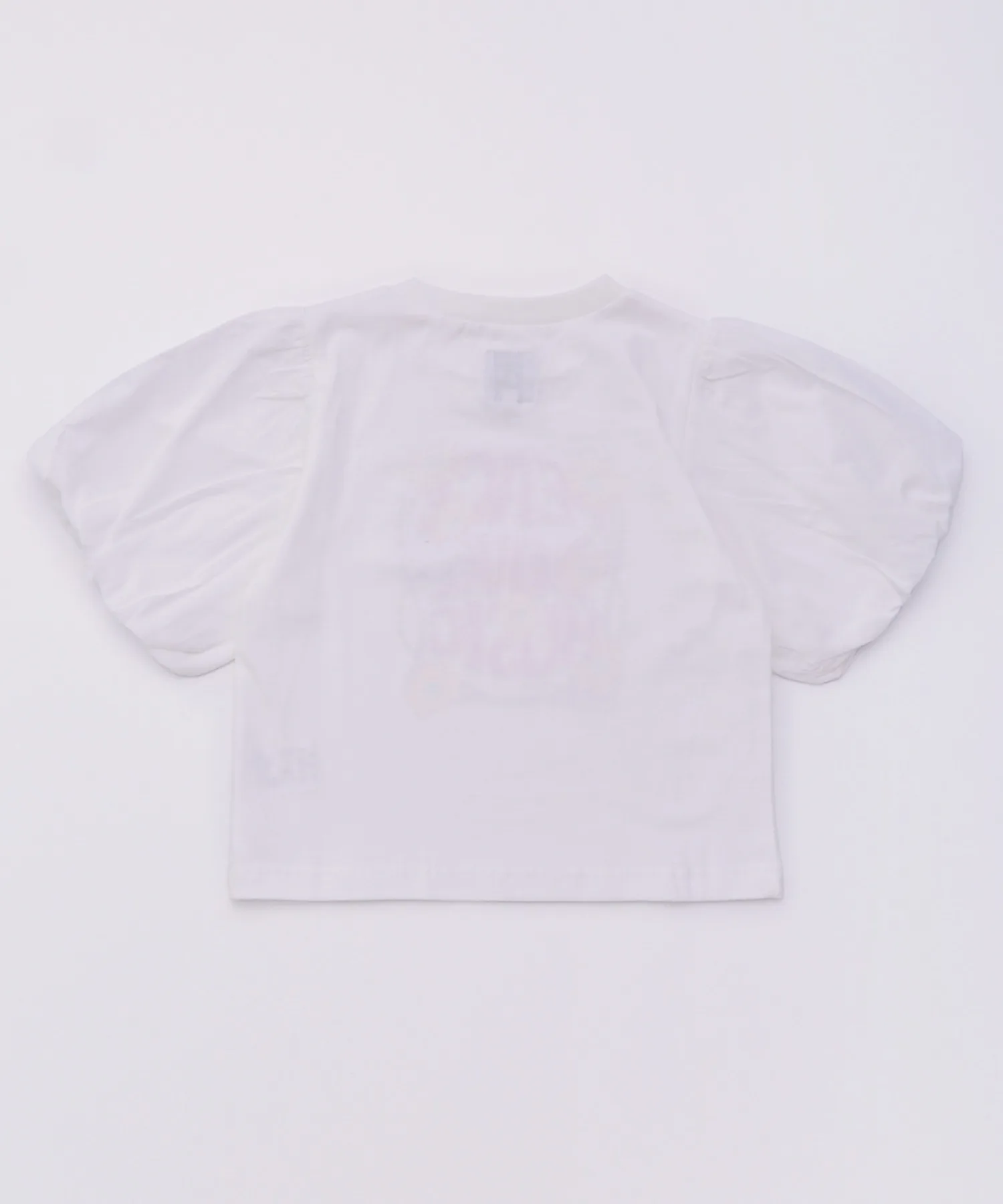 Детская футболка с принтом и рукавами-фонариками Balloon Sleeve T-shirt Ocean&Ground белая — фото 3