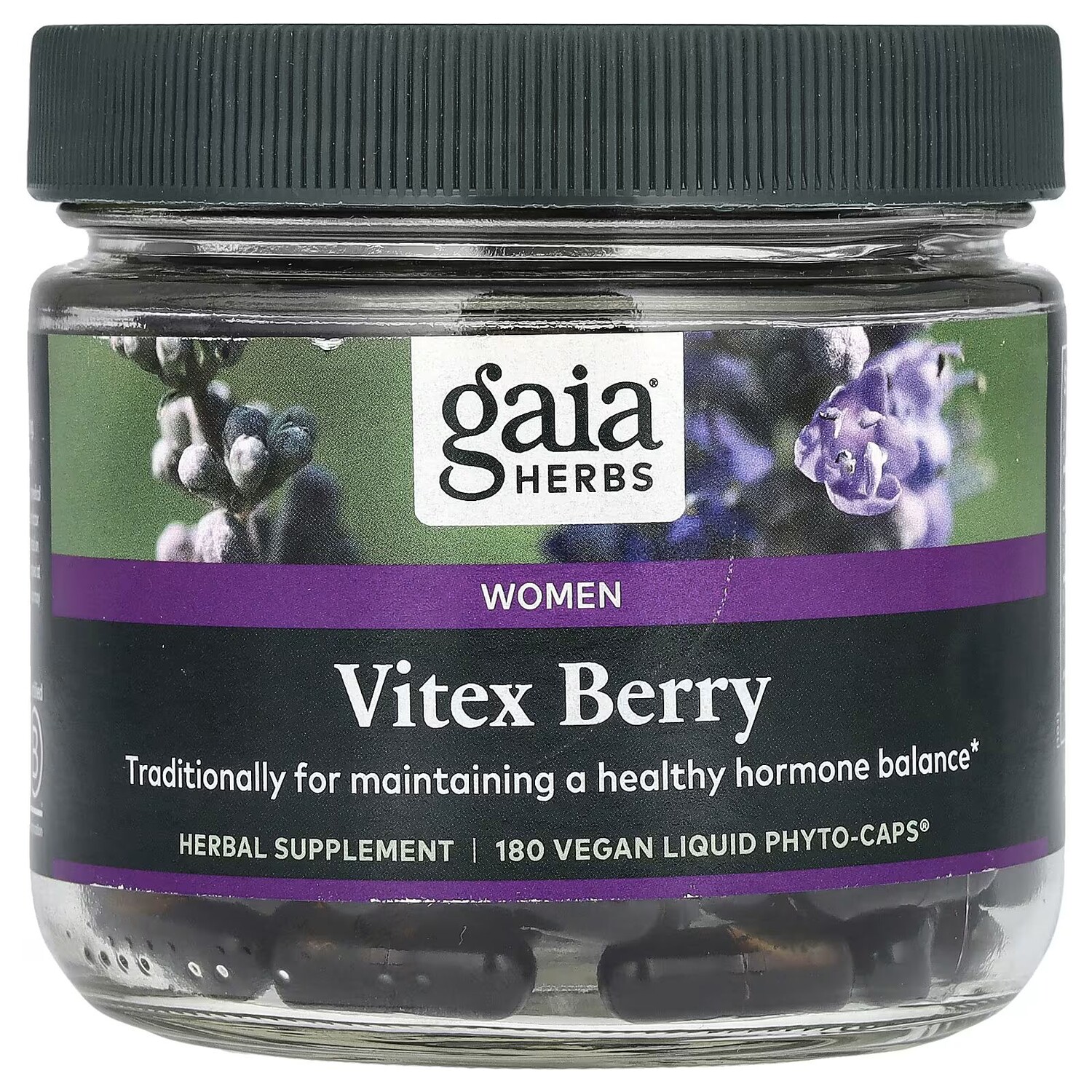 

Women, Vitex Berry, 180 веганских жидких фитокапсул Gaia Herbs