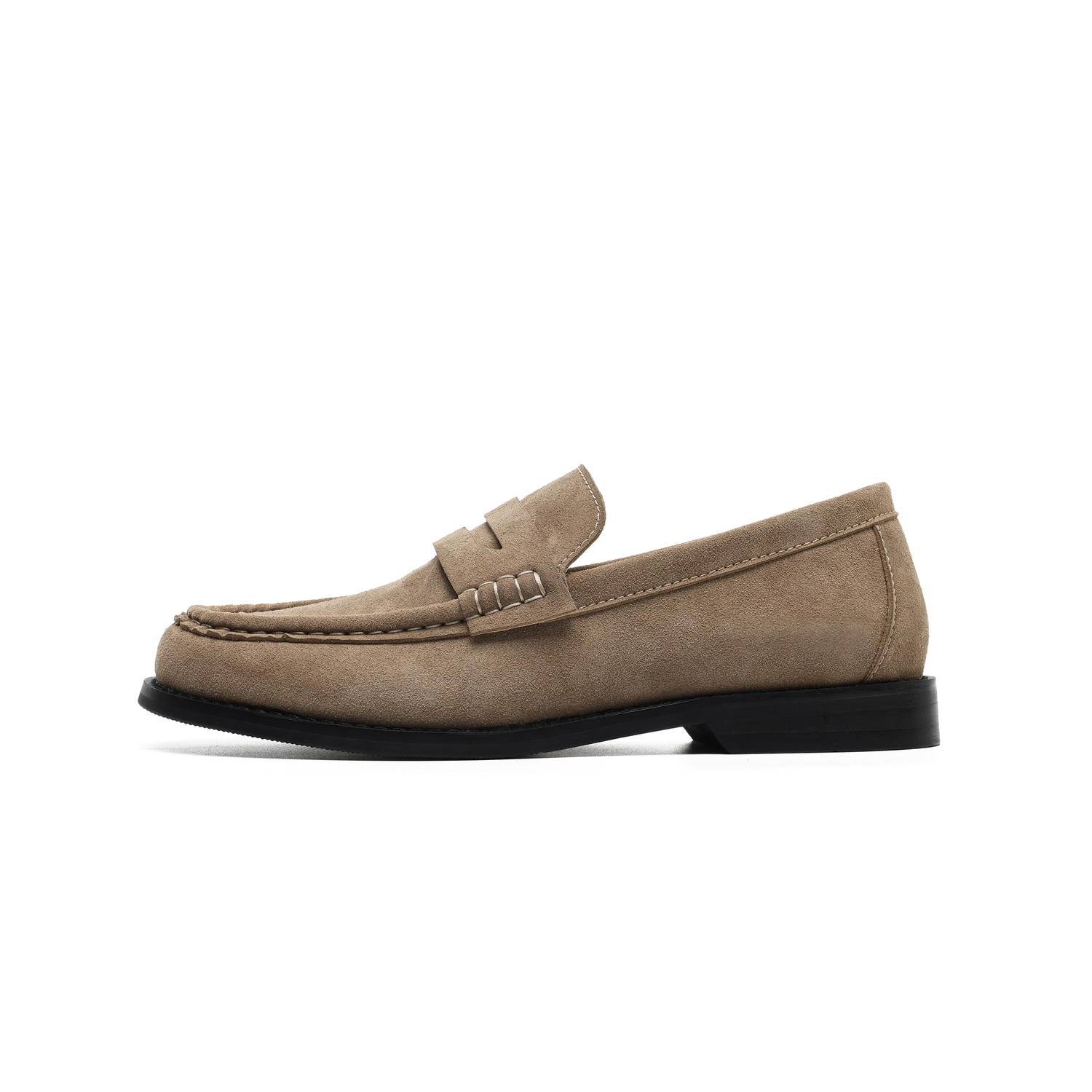 

Hong Kong Meng Лоферы на низком каблуке мужские хаки, цвет Khaki