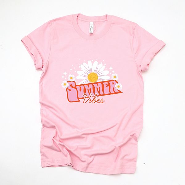 

Футболка с принтом Summer vibes daisy Simply Sage Market, Pink, Зеленый, Футболка с принтом Summer vibes daisy Simply Sage Market, Pink