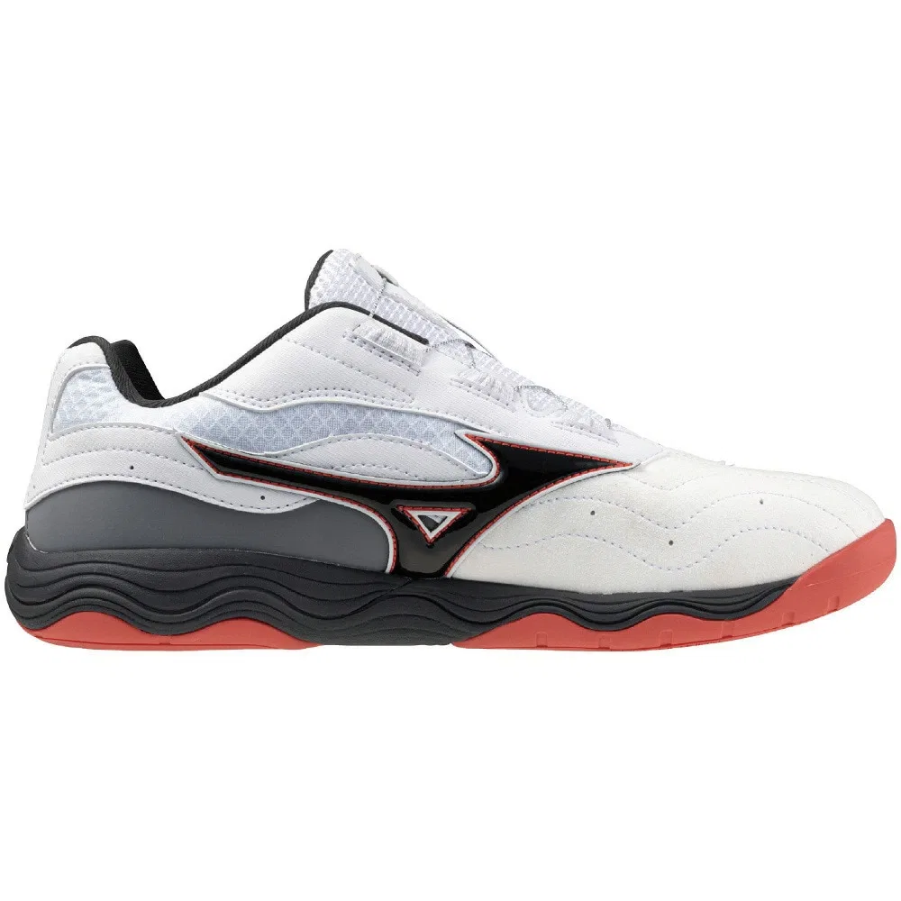 Унисекс кроссовки для настольного тенниса «Wave Medal SP5» с системой BOA от Mizuno, White X Black — фото 3
