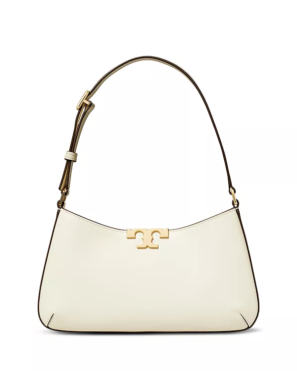 

Тонкая кожаная сумка через плечо "Элеонора" Tory Burch, белый