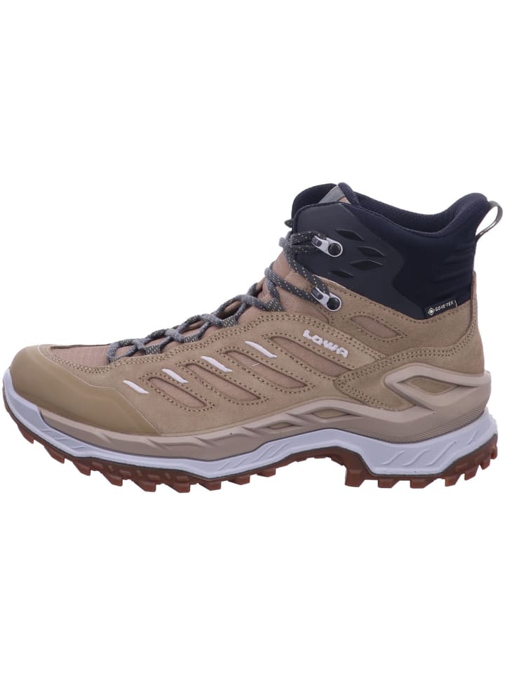 Женские ботинки LOWA INNOVO GTX кожаные с аппликацией, бежевый — фото 2