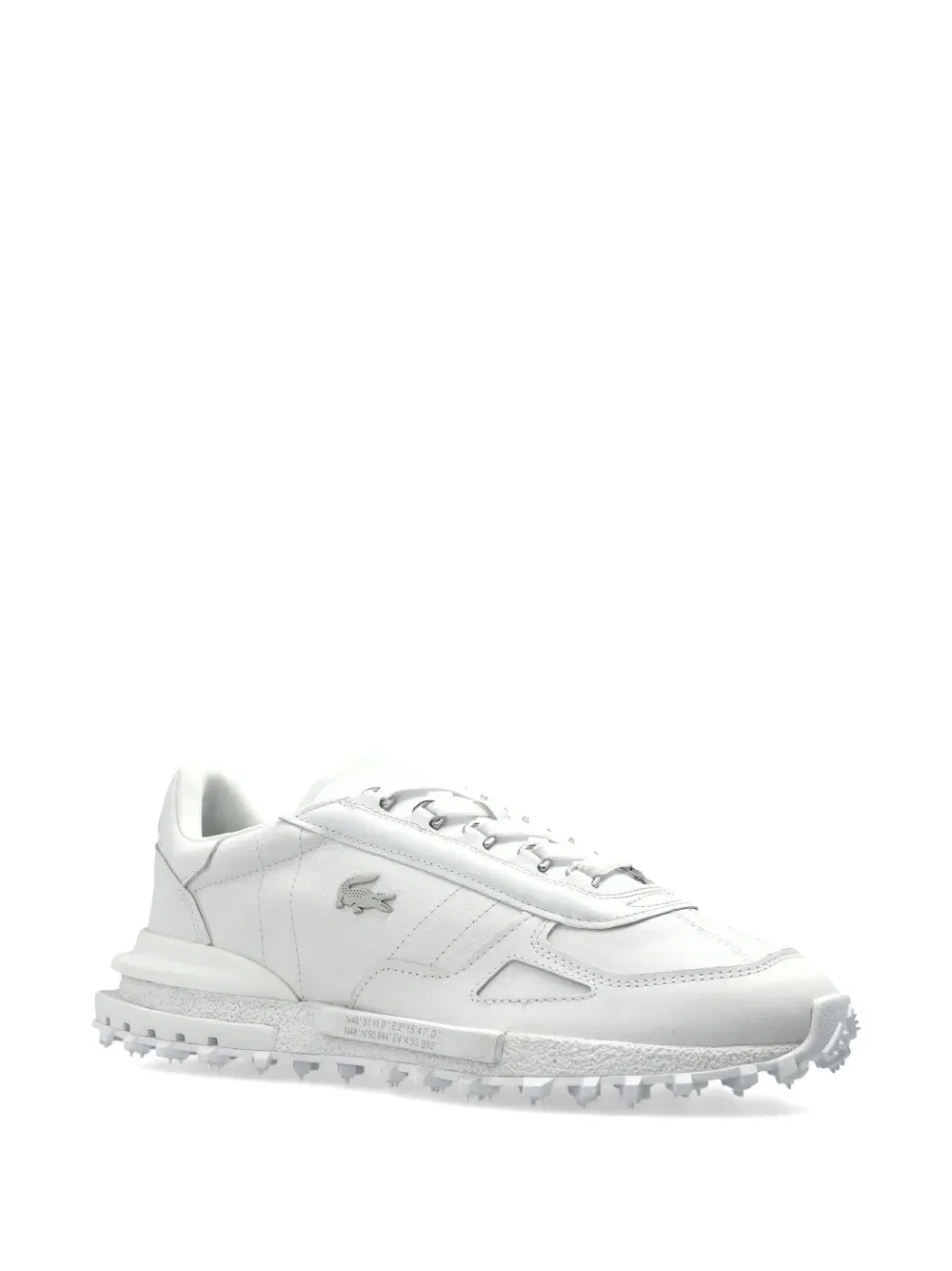 Элитные спортивные кроссовки на шнуровке Lacoste, белый — фото 2