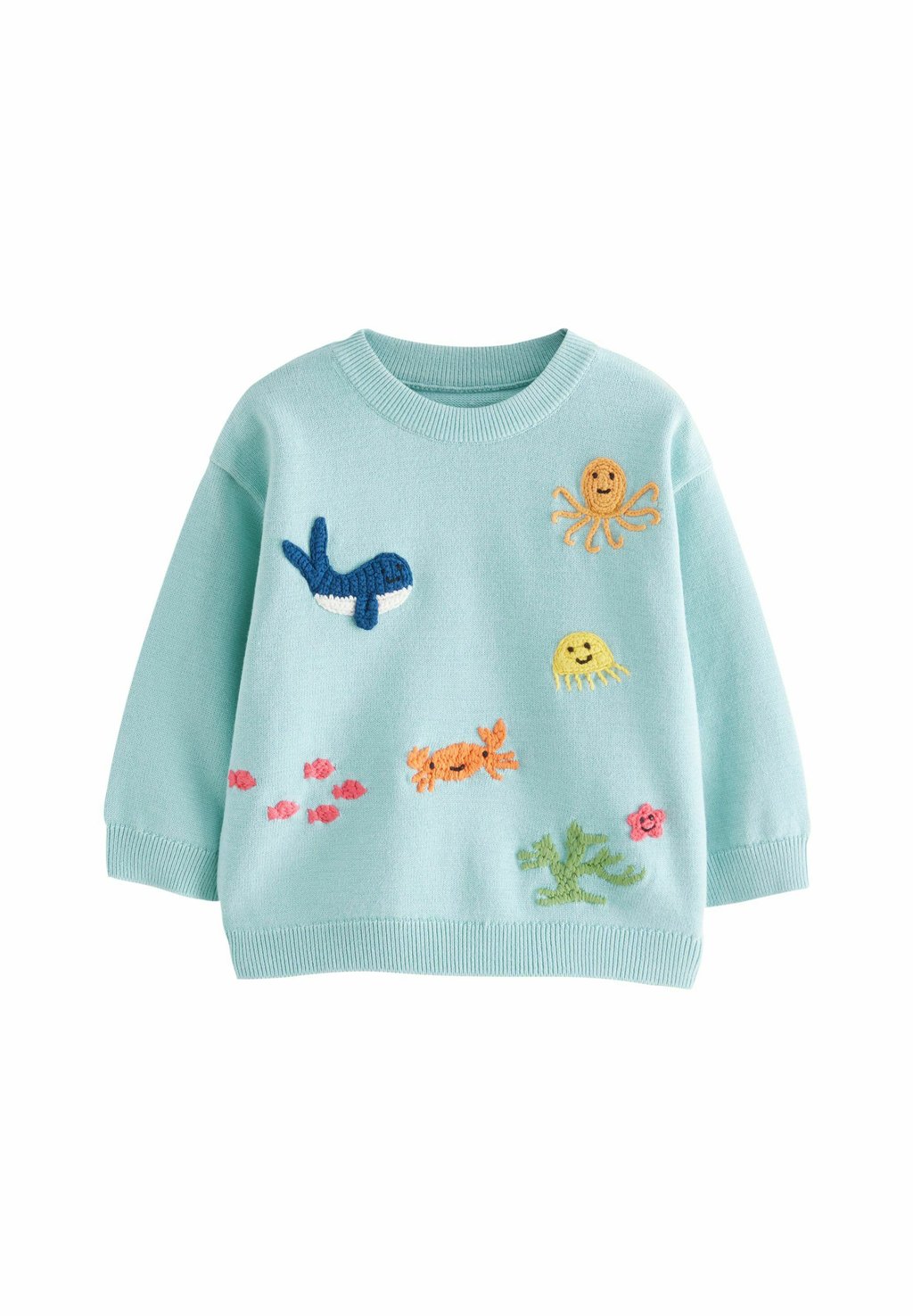 

Свитер SEA LIFE CHARACTER CREW NECK Next, синий