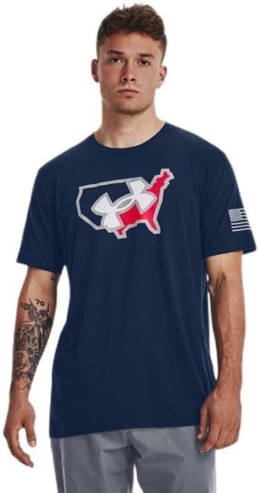 

Футболка с коротким рукавом Under Armour Freedom Graphic, (408) Academy/Steel