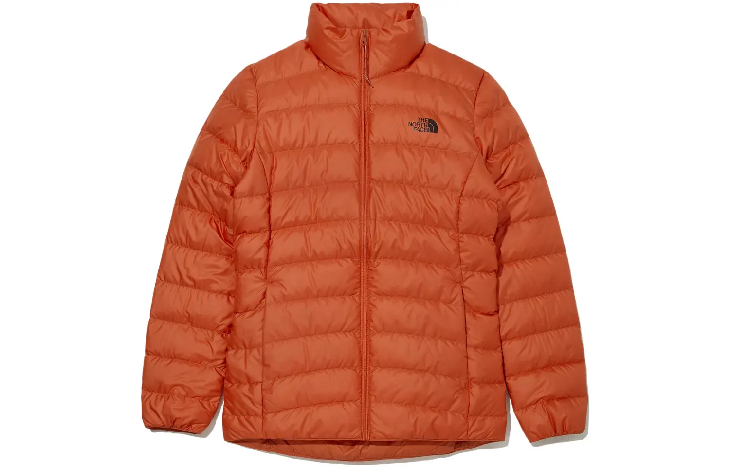 

Пуховик женский оранжевый The North Face