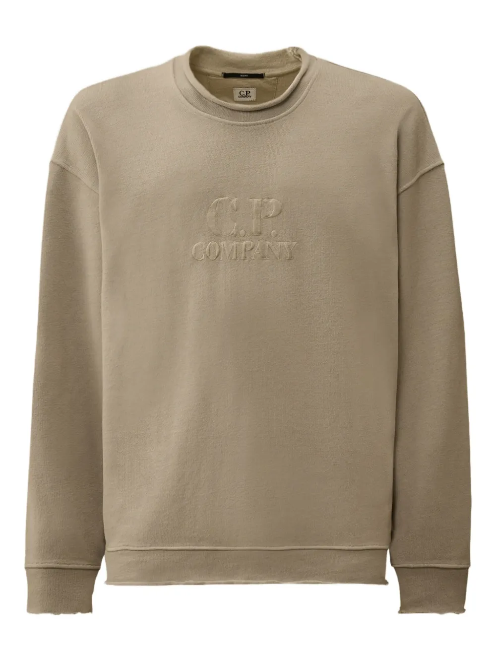 

Свитер с вышитым логотипом C.P. Company, бежевый