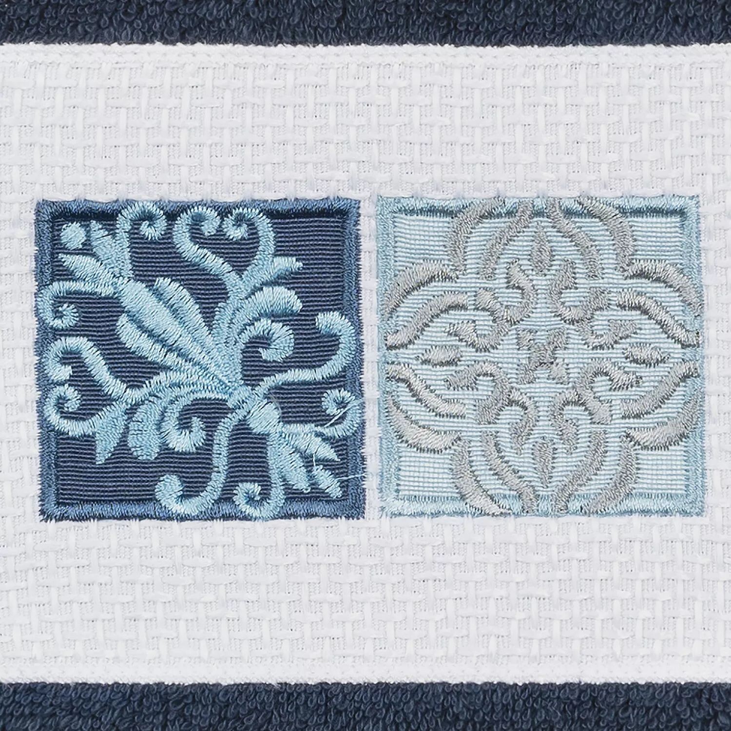 

Linum Home Textiles Турецкий хлопок Vivian, набор из 2 украшенных полотенец для рук, голубой