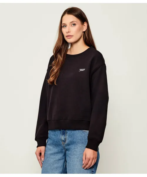 

Толстовка с серебряным принтом Relaxed fit Tommy Jeans, черный