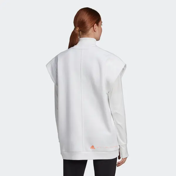 Свитера stella mccartney muscle безрукавка толстовка Adidas, белый — фото 4