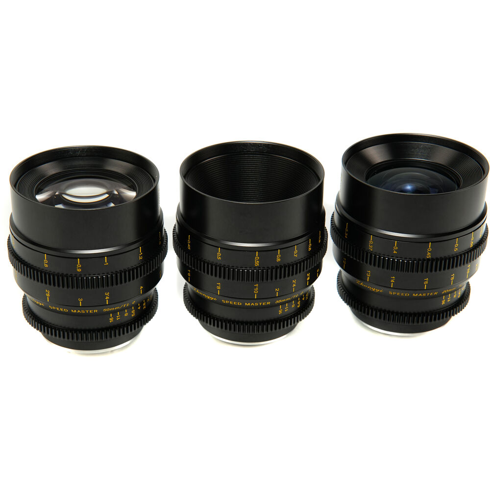 

Комплект из 3 объективов Mitakon Zhongyi Speedmaster S35 20, 35 и 50 мм T1 Cine (Canon RF)