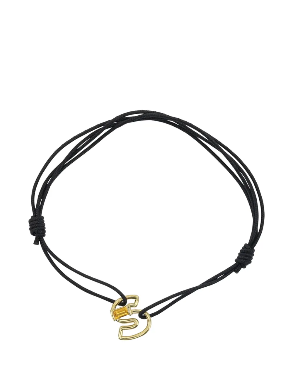 

Браслет с буквой S Aliita, черный
