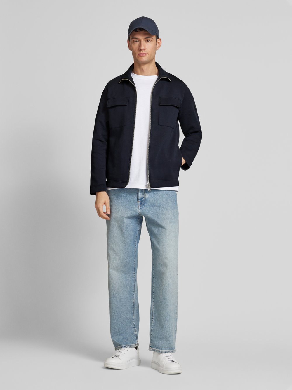 

Толстовка прямого кроя из высококачественного трикотажного материала Scuba Interlock Marc O'Polo