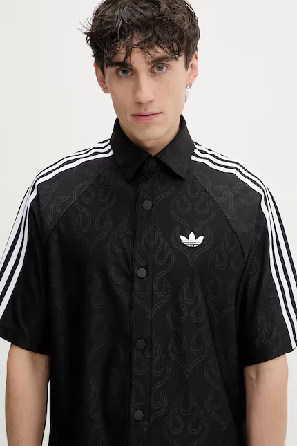 Рубашка повседневная Koszula męska Adidas Originals, черный — фото 4