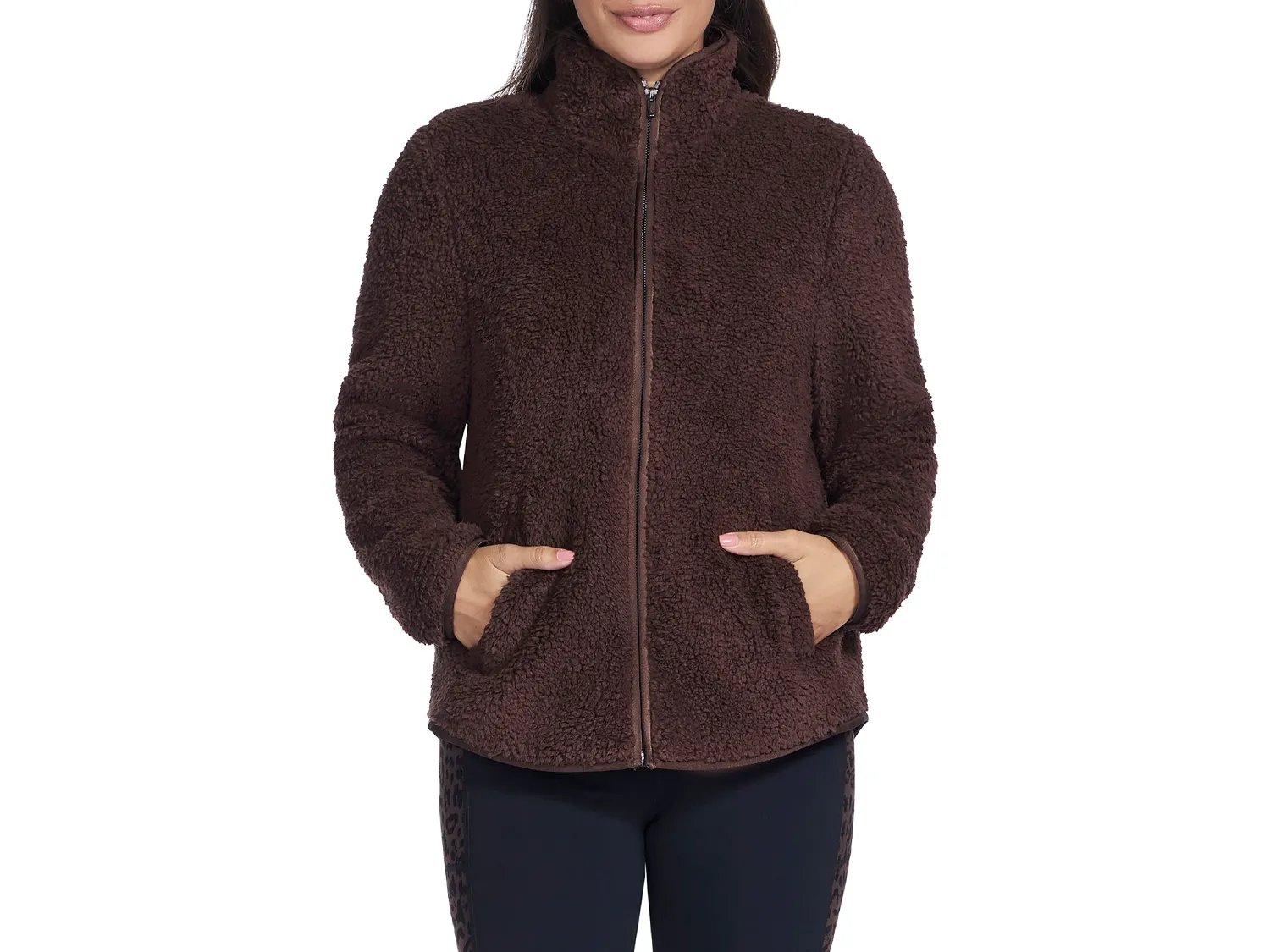 

Куртка Skechers Skech-Sherpa Women's Jacket, кофейно-коричневый