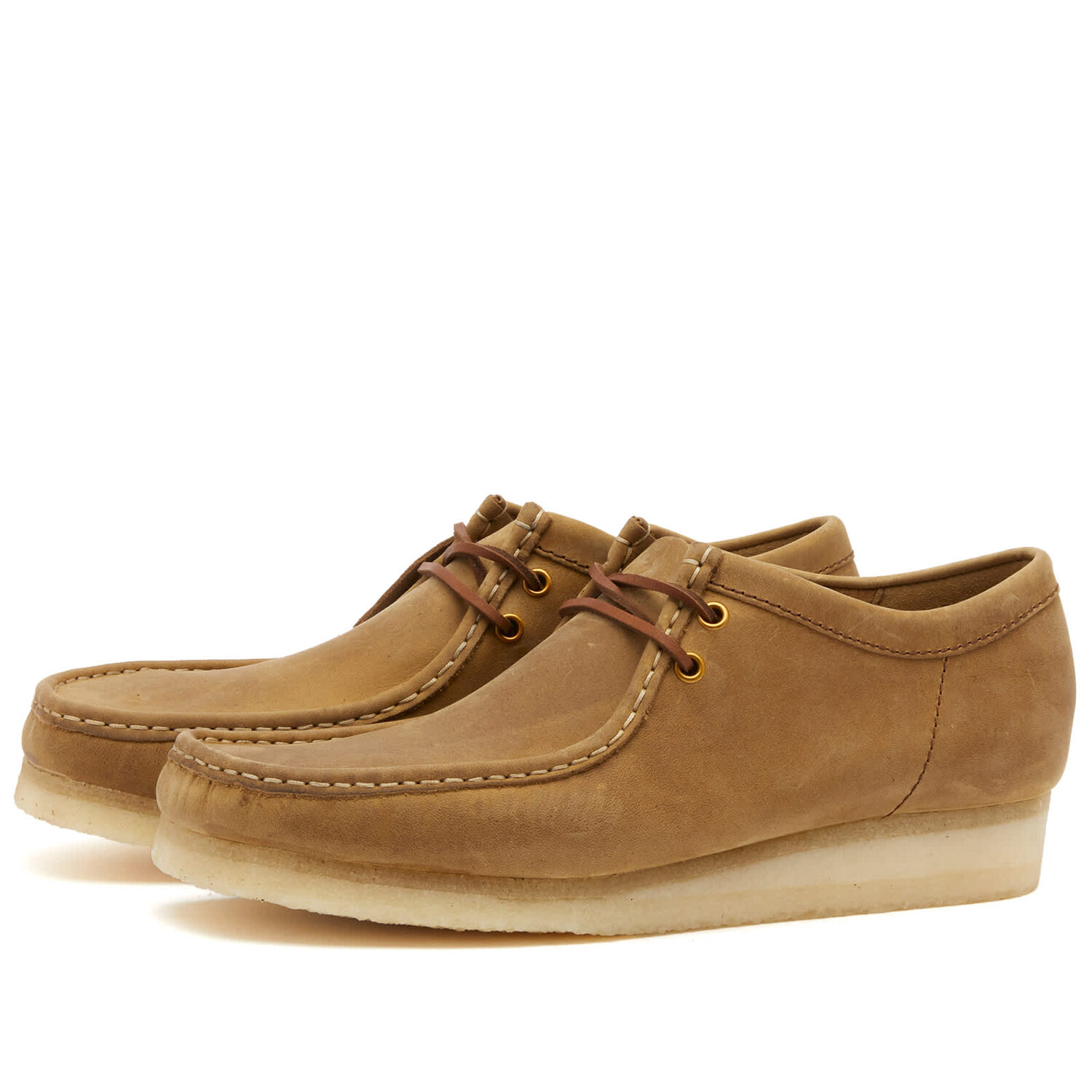 

Ботинки Clarks Originals Wallabee, цвет Brown Leather