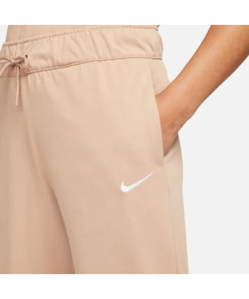 Женские спортивные брюки NIKE из хлопка бежевые — фото 4