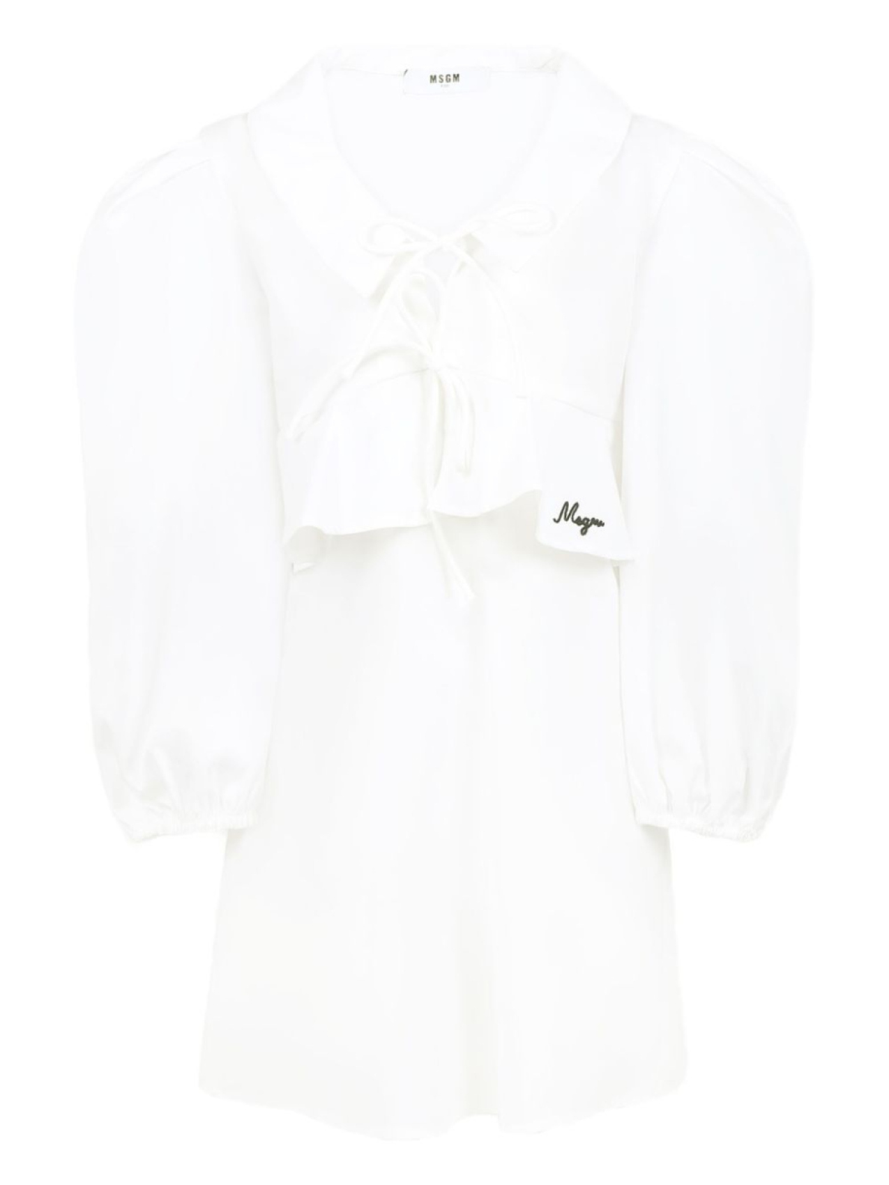 

MSGM Kids многослойное платье, белый