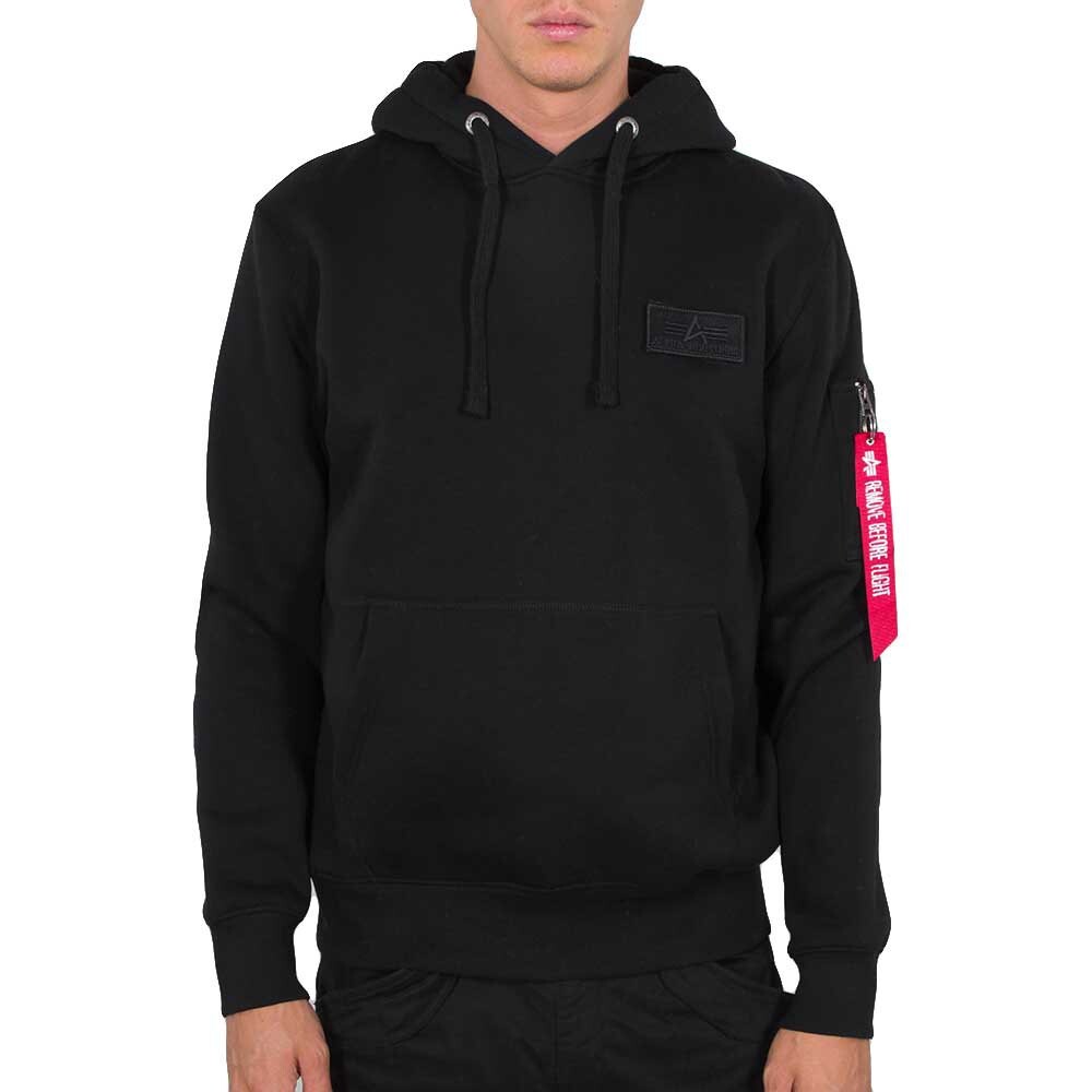 

Худи Alpha Industries Red Stripe, черный