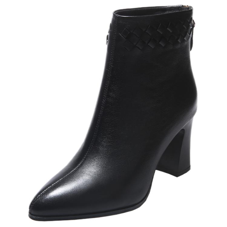 Devanro Черные женские ботильоны, цвет Black