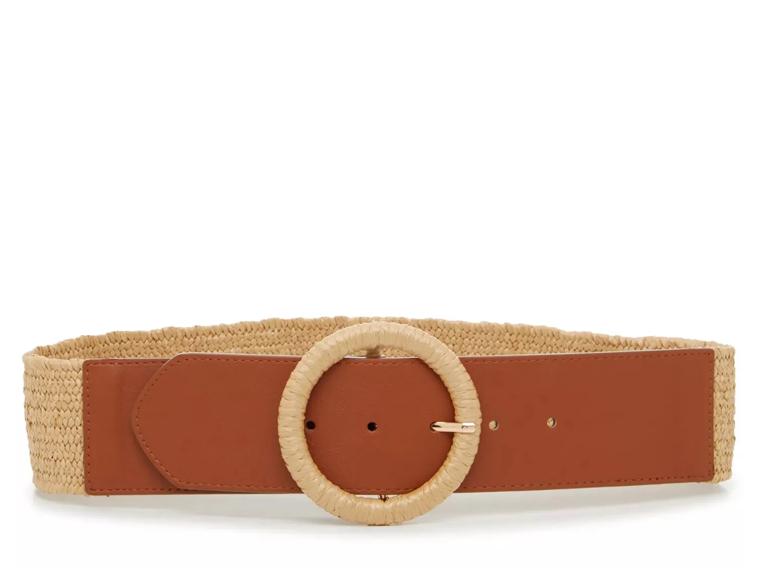

Ремень женский Crown Vintage Raffia Stretch, бежевый/коричневый