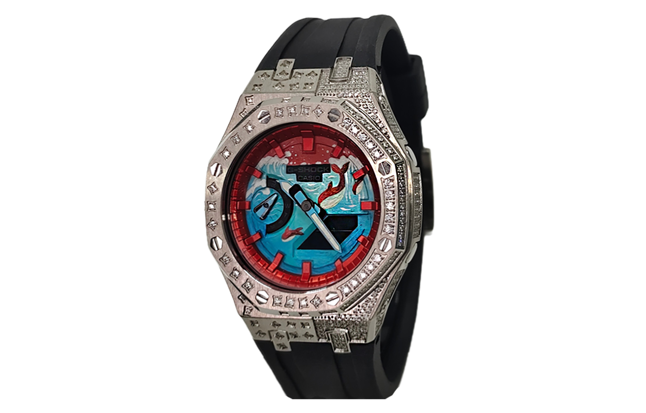 

CASIO Часы Retrofit Series GA2100 Collection Quartz Movement Stainless Steel Strap Watch Men's Watch Multicolor Watch Dial