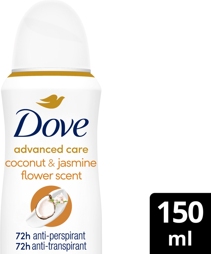 Антиперспирант Advanced Care с ароматом кокоса и жасмина для женщин Dove, 150 мл — фото 2