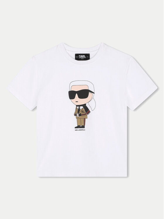 

Футболка стандартного кроя Karl Lagerfeld Kids, белый