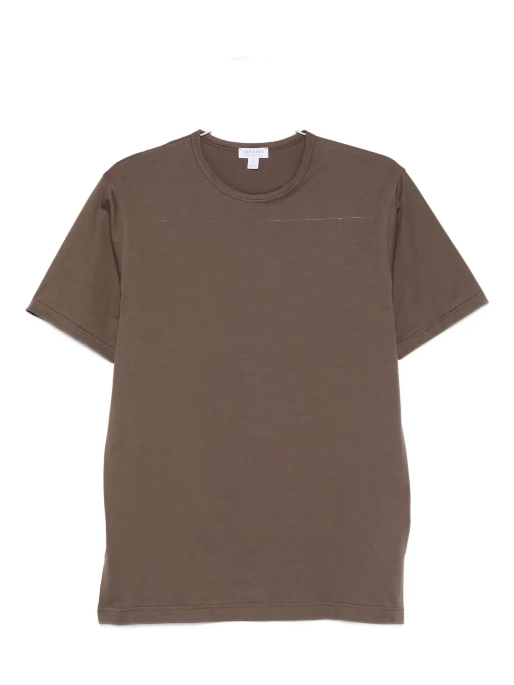 

Футболка из хлопка Sunspel, коричневый