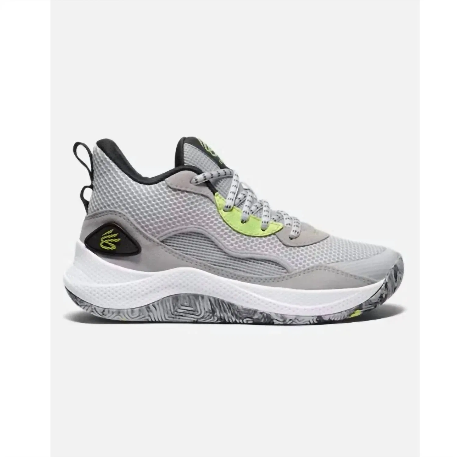 Under Armour Мужские замшевые кроссовки Curry 3Z 24 серого/черного цвета