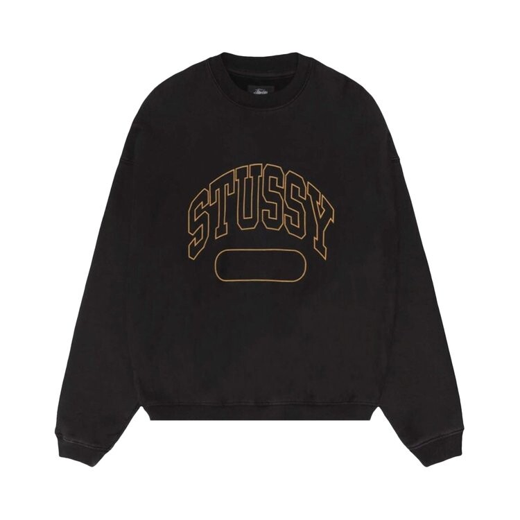 

Толстовка Stussy Varsity Oversized Crewneck, черный