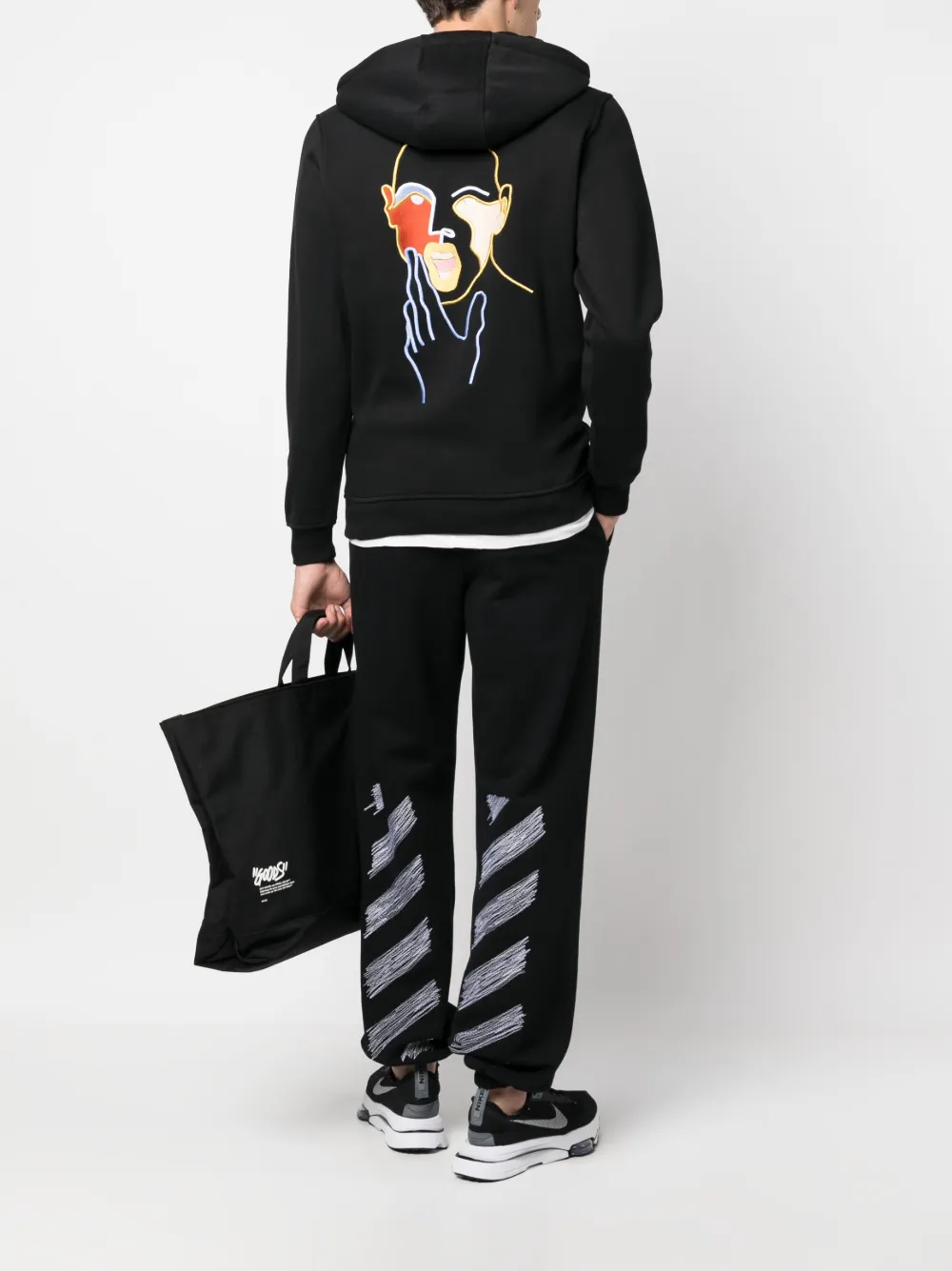Спортивные брюки с принтом Diag OFF-WHITE, черный — фото 2
