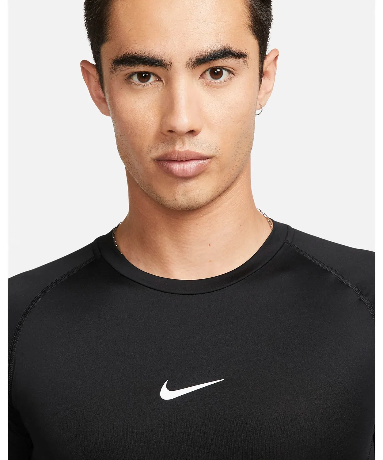 Футболка с длинным рукавом Nike Pro Dri-FIT чёрная — фото 3