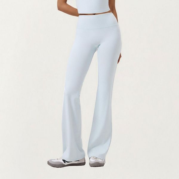 

Женские высокие брюки-клеш с бесшовной посадкой Anna-Kaci, Light Blue