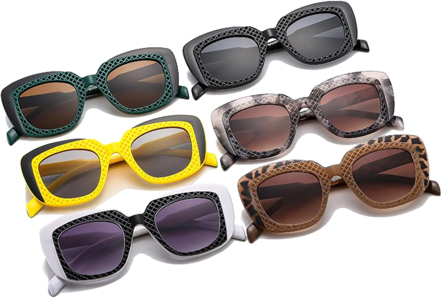 

Солнцезащитные очки с защитой от УФ-излучения UV400 | Двухцветные, для женщин и мужчин, для занятий спортом на открытом воздухе и вождения DSVIGF, Black Yellow Gray