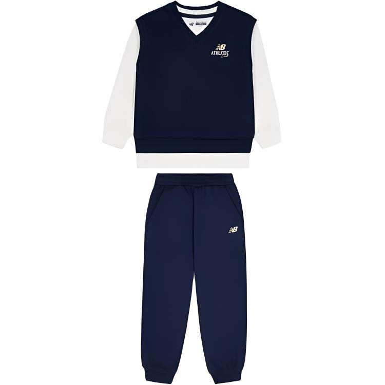 Детский спортивный комплект Casual Sportswear из 3 предметов New Balance, темно-синий — фото 2