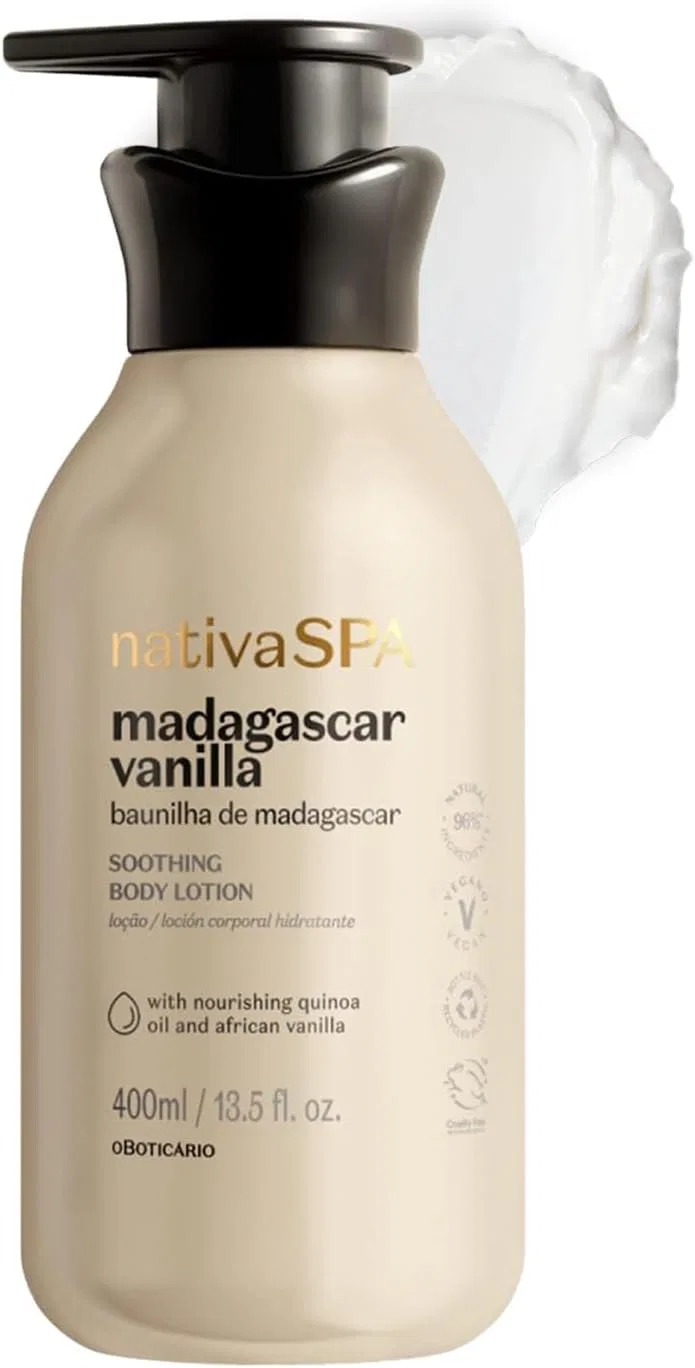 Крем для тела O Boticario Madagascar Vanilla Moisture Body Cream 400 мл Nativa Spa O Boticario