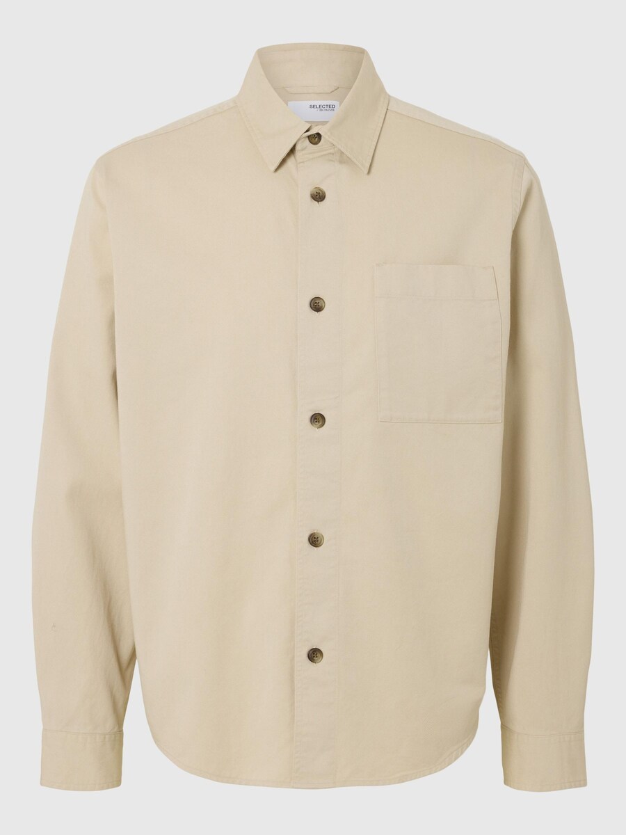 

Рубашка на пуговицах классического кроя SELECTED, Chamois