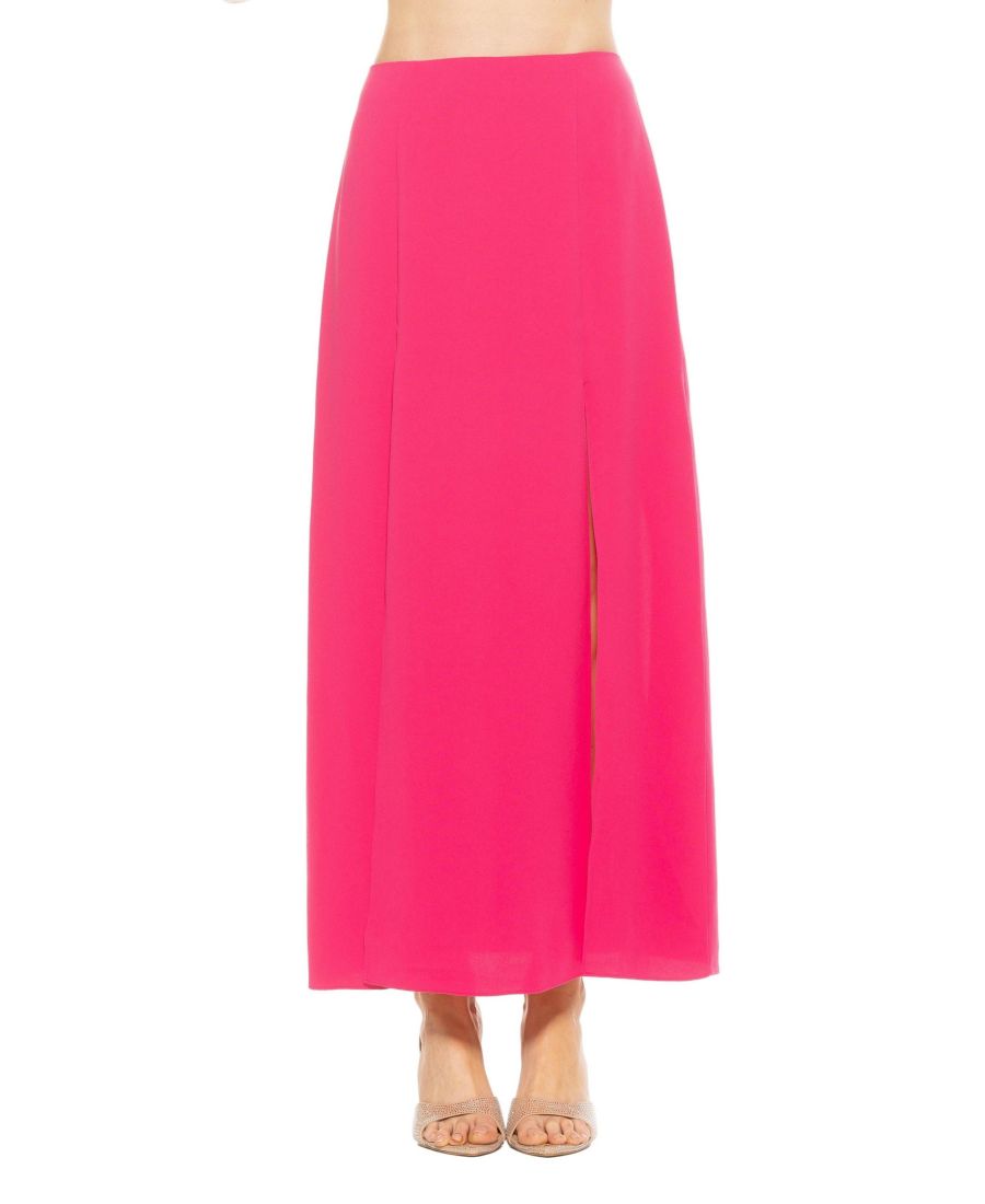 

Женская макси-юбка Sansa с разрезом спереди Alexia Admor, Hot pink
