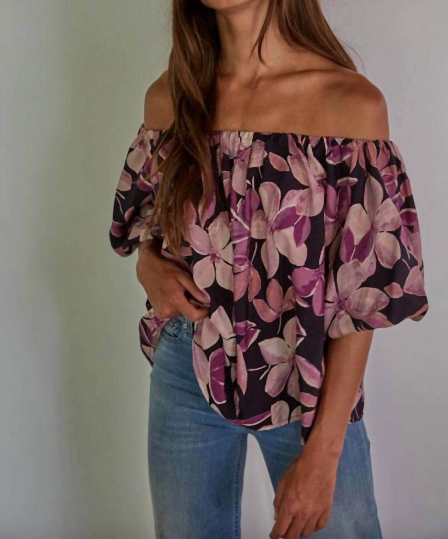 

Топ Suki Floral в фиолетовом цвете Multi By Together